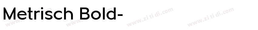 Metrisch Bold字体转换